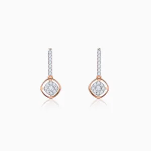Rose Gold Delicate Shine Diamond Earrings Giva