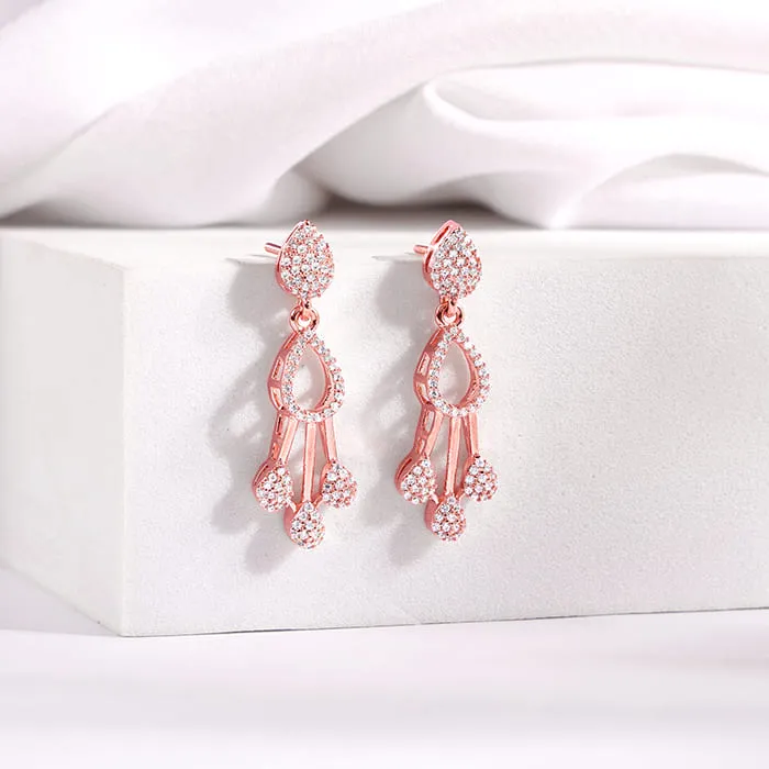 Rose Gold Elegant Elixir Dangler Earrings Giva
