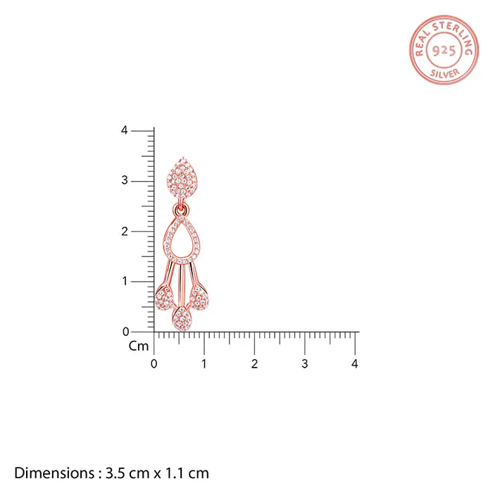 Rose Gold Elegant Elixir Dangler Earrings Giva