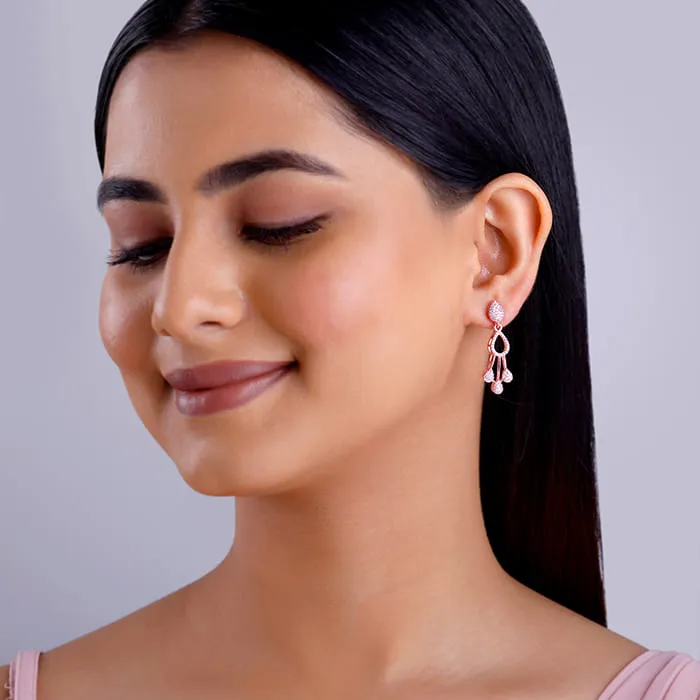 Rose Gold Elegant Elixir Dangler Earrings Giva