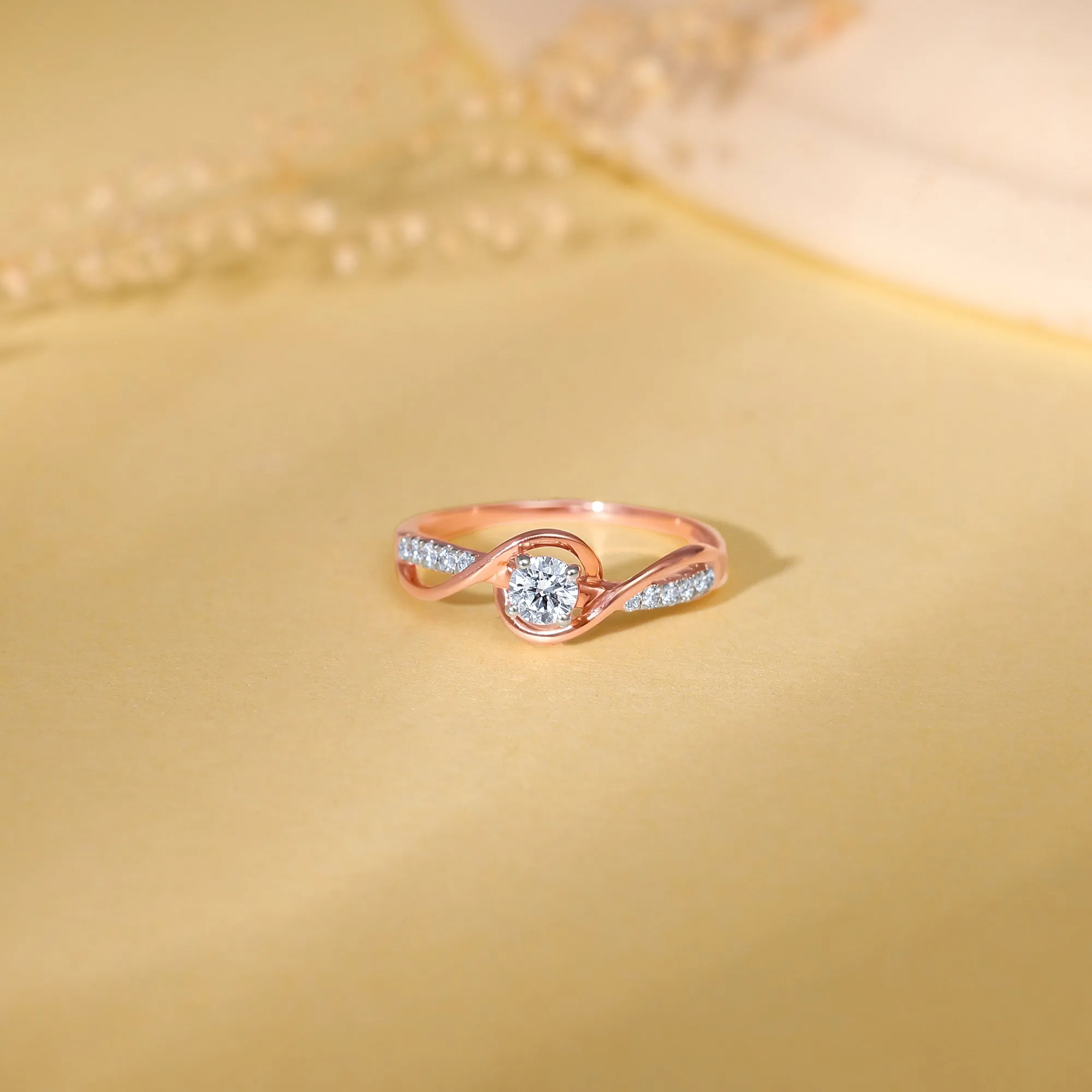 Rose Gold Enchante Diamond Ring Giva