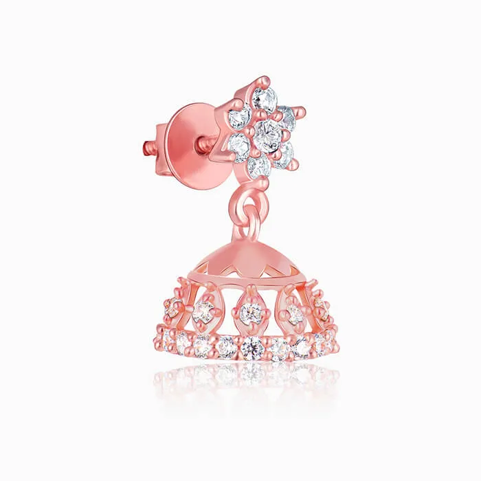 Rose Gold Enticing Jhumki Giva