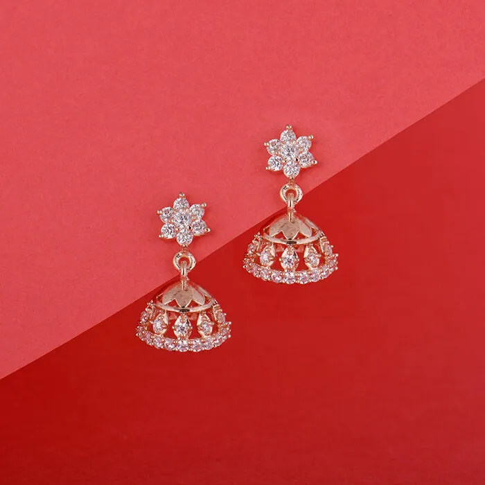 Rose Gold Enticing Jhumki Giva