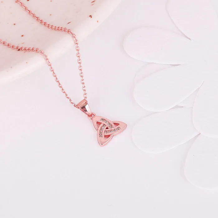 Rose Gold Enveloped in Love Pendant with Link Chain Giva