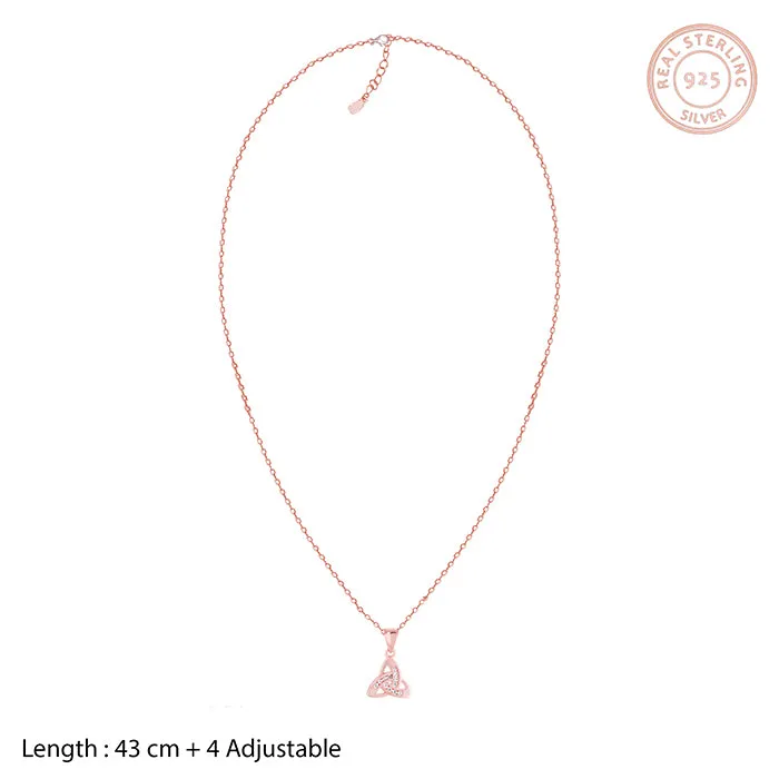 Rose Gold Enveloped in Love Pendant with Link Chain Giva