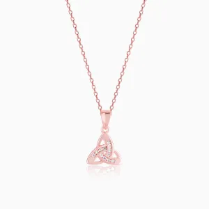 Rose Gold Enveloped in Love Pendant with Link Chain Giva