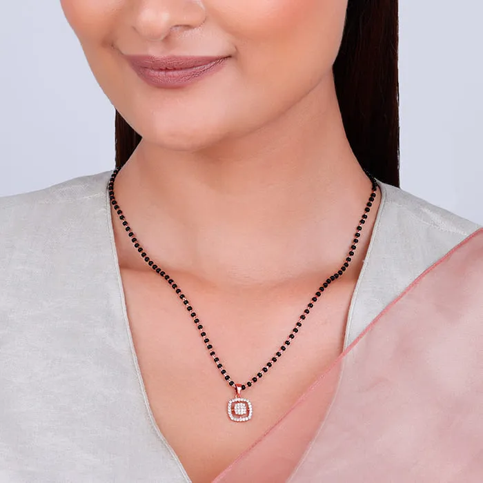 Rose Gold Equal Partners Mangalsutra Giva
