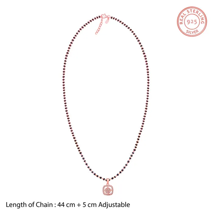 Rose Gold Equal Partners Mangalsutra Giva