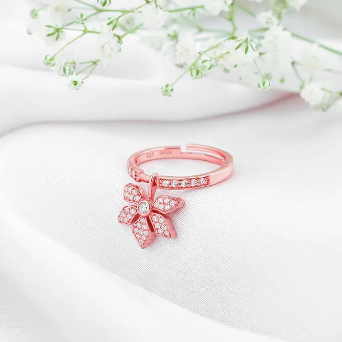 Rose Gold Exotic Ebony Ring Giva