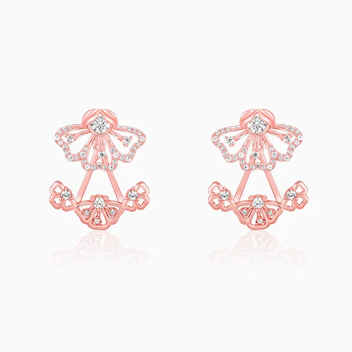 Rose Gold Eyebright Convertible Earrings Giva