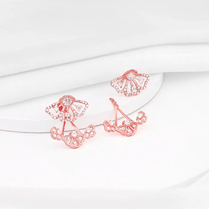 Rose Gold Eyebright Convertible Earrings Giva