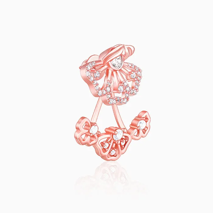 Rose Gold Eyebright Convertible Earrings Giva