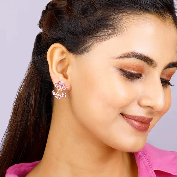 Rose Gold Eyebright Convertible Earrings Giva