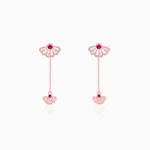 Rose Gold Eyebright Dangler Earrings Giva
