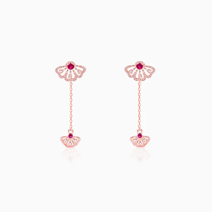 Rose Gold Eyebright Dangler Earrings Giva