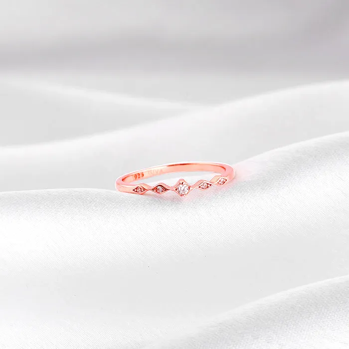 Rose Gold Flamme Ring Giva