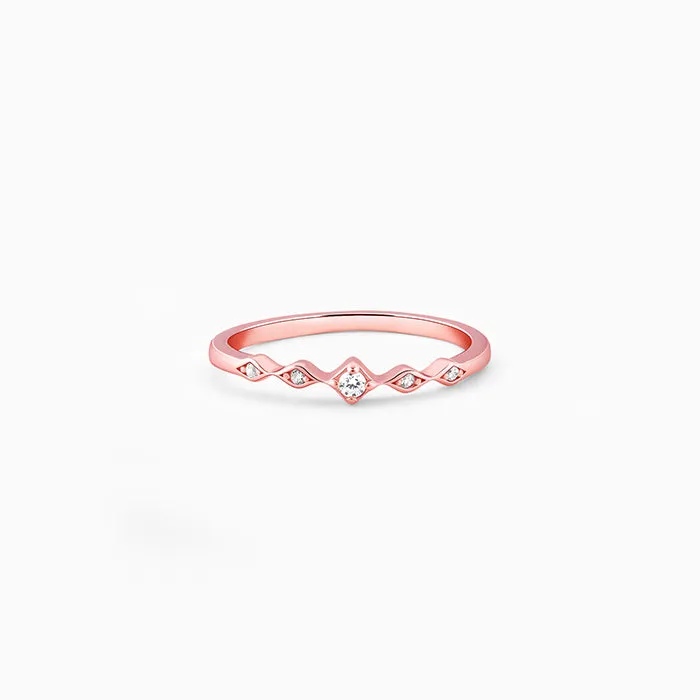 Rose Gold Flamme Ring Giva