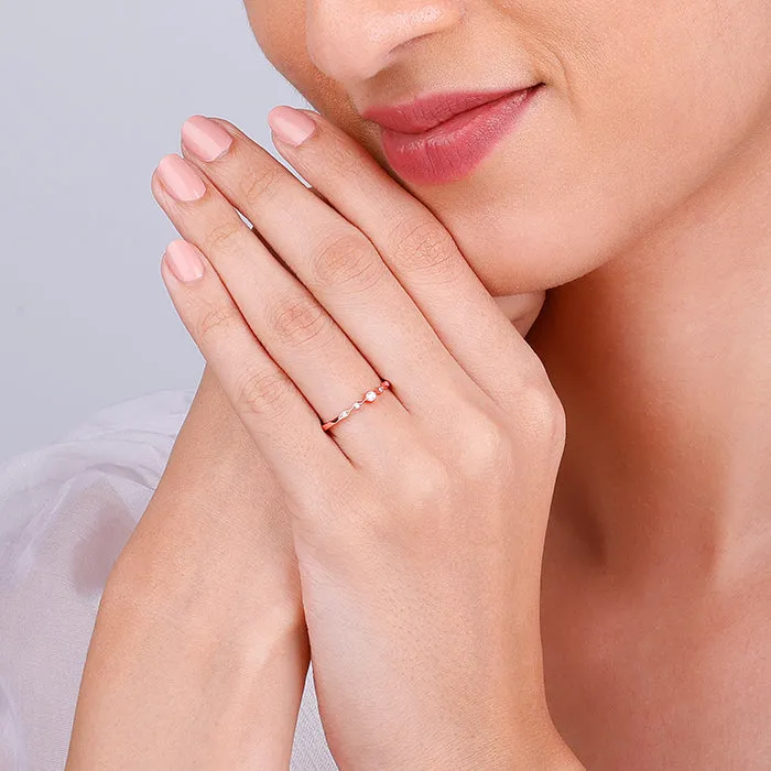 Rose Gold Flamme Ring Giva