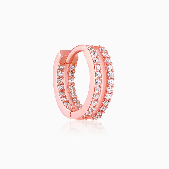 Rose Gold Flaunted Hoop Earrings Giva
