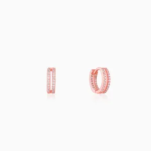 Rose Gold Flaunted Hoop Earrings Giva