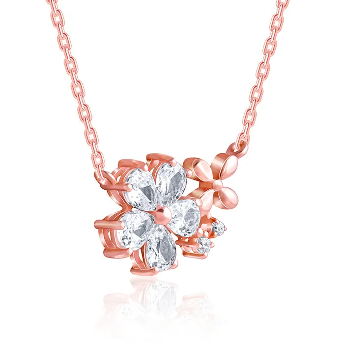 Rose Gold Flora Drape Necklace Giva