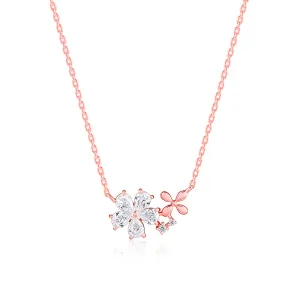 Rose Gold Flora Drape Necklace Giva