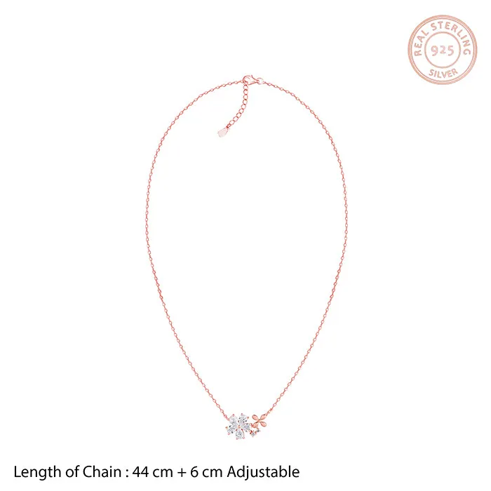 Rose Gold Flora Drape Necklace Giva