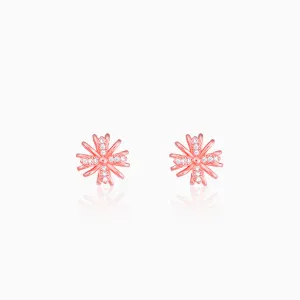 Rose Gold Floral Dreams Studs Giva
