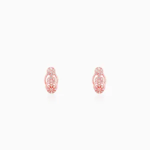 Rose Gold Floral Edifice Earrings Giva