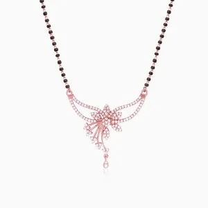 Rose Gold Floral Love Bond Mangalsutra Giva