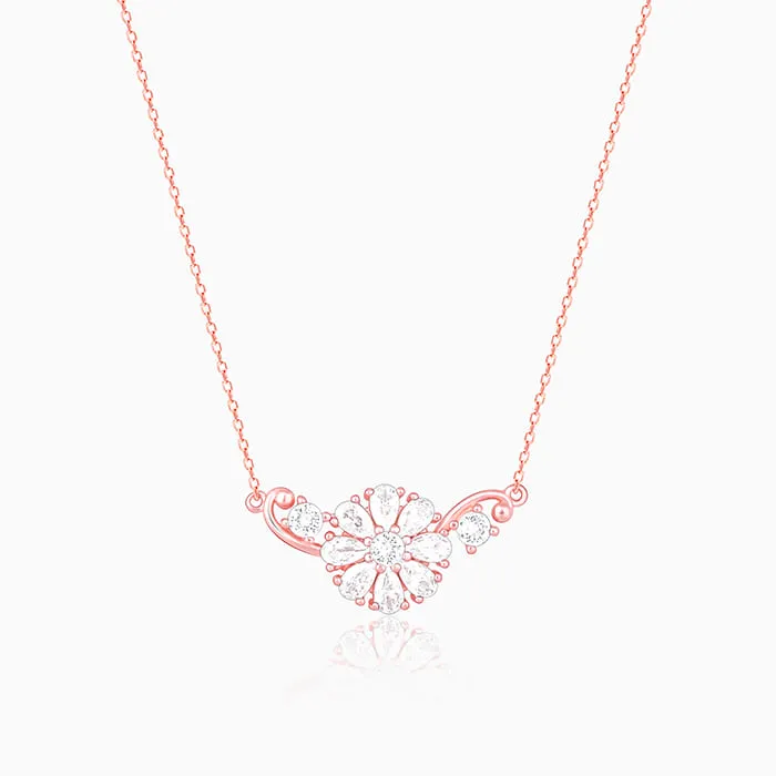 Rose Gold Floral Necklace Giva