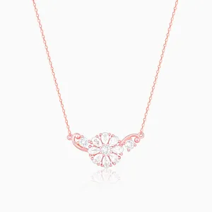 Rose Gold Floral Necklace Giva
