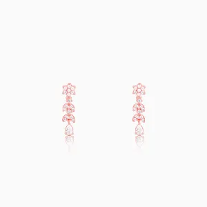 Rose Gold Floral Splurge Earrings Giva