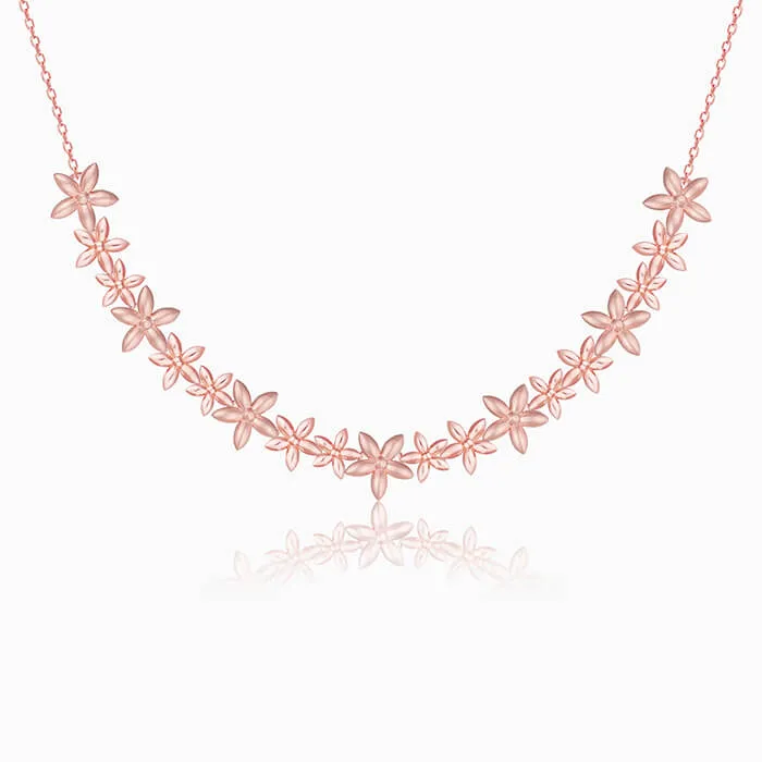 Rose Gold Floral Vision Necklace Giva
