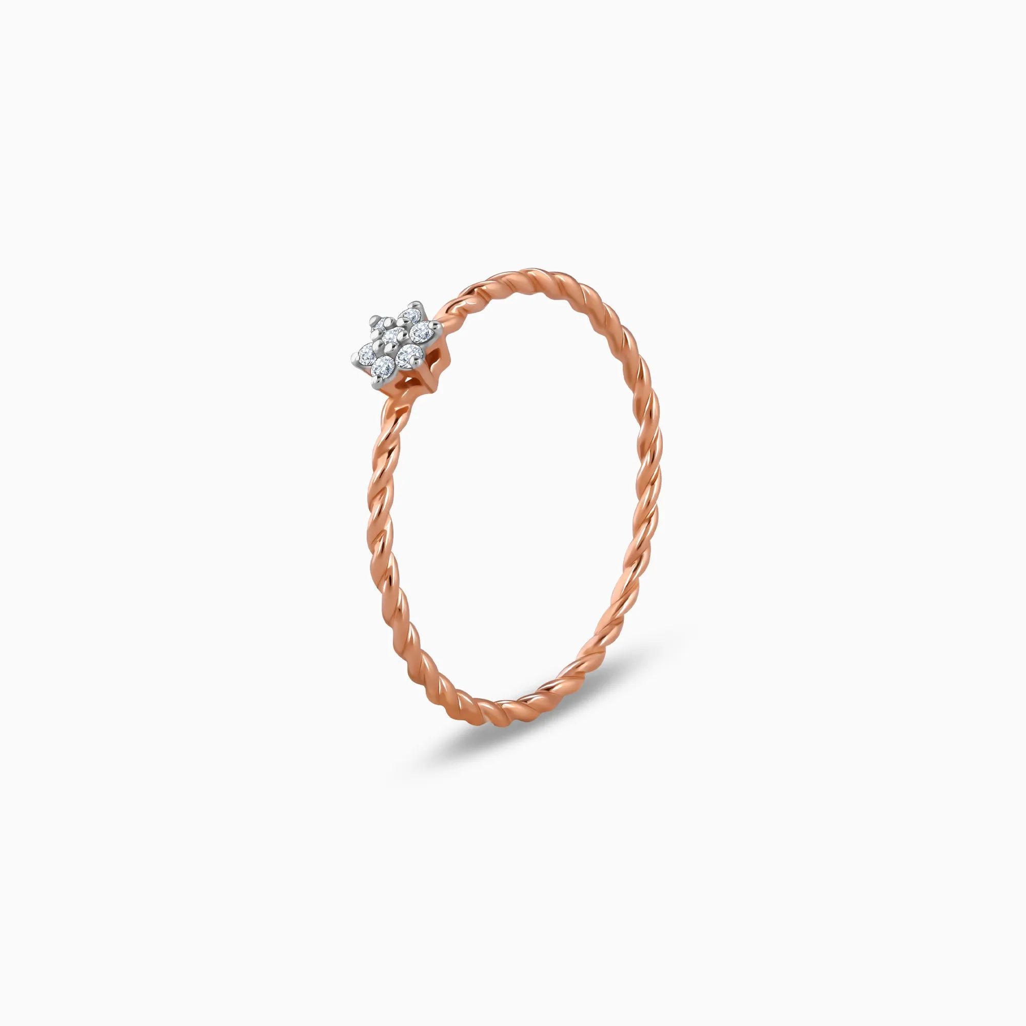 Rose Gold Floret Diamond Ring Giva