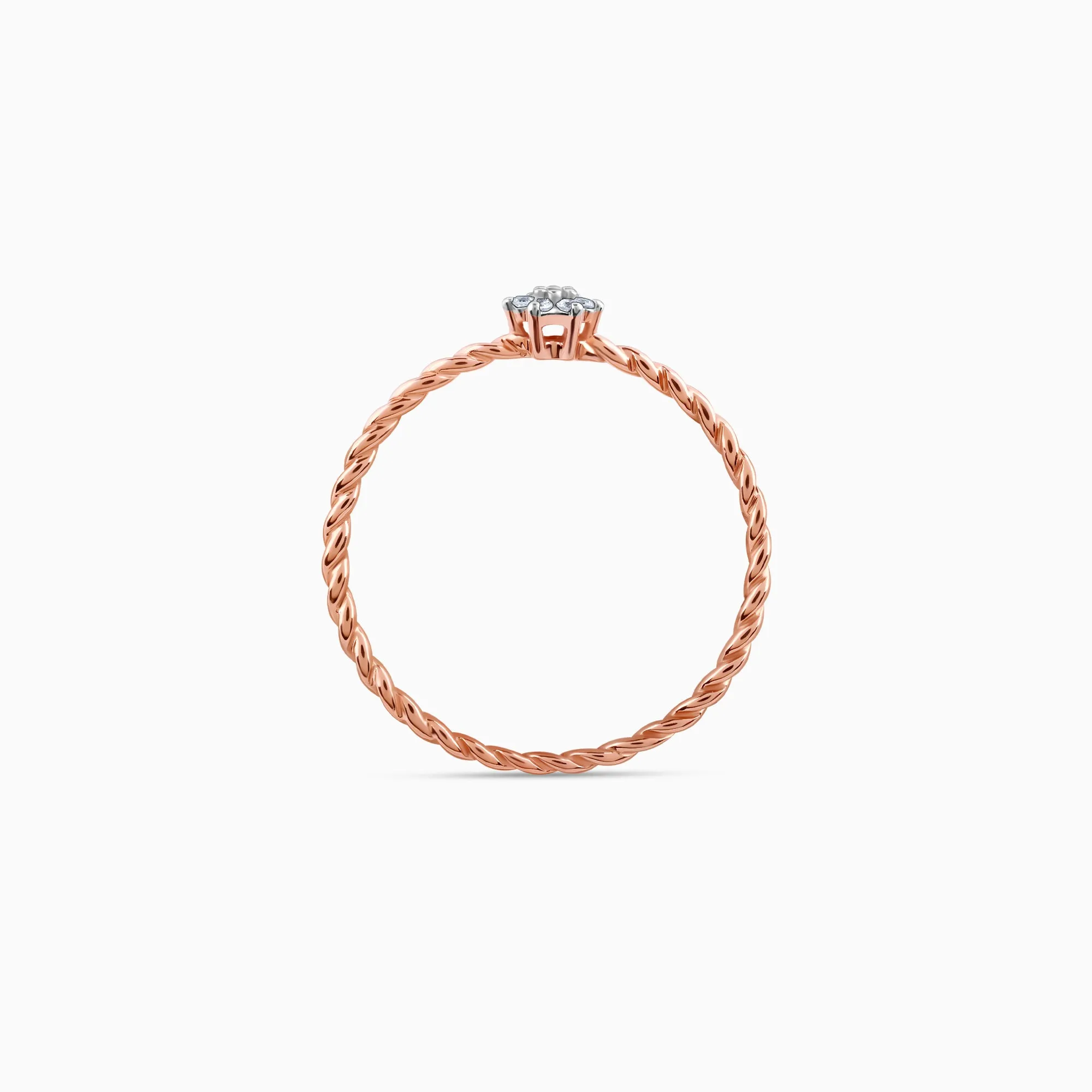 Rose Gold Floret Diamond Ring Giva