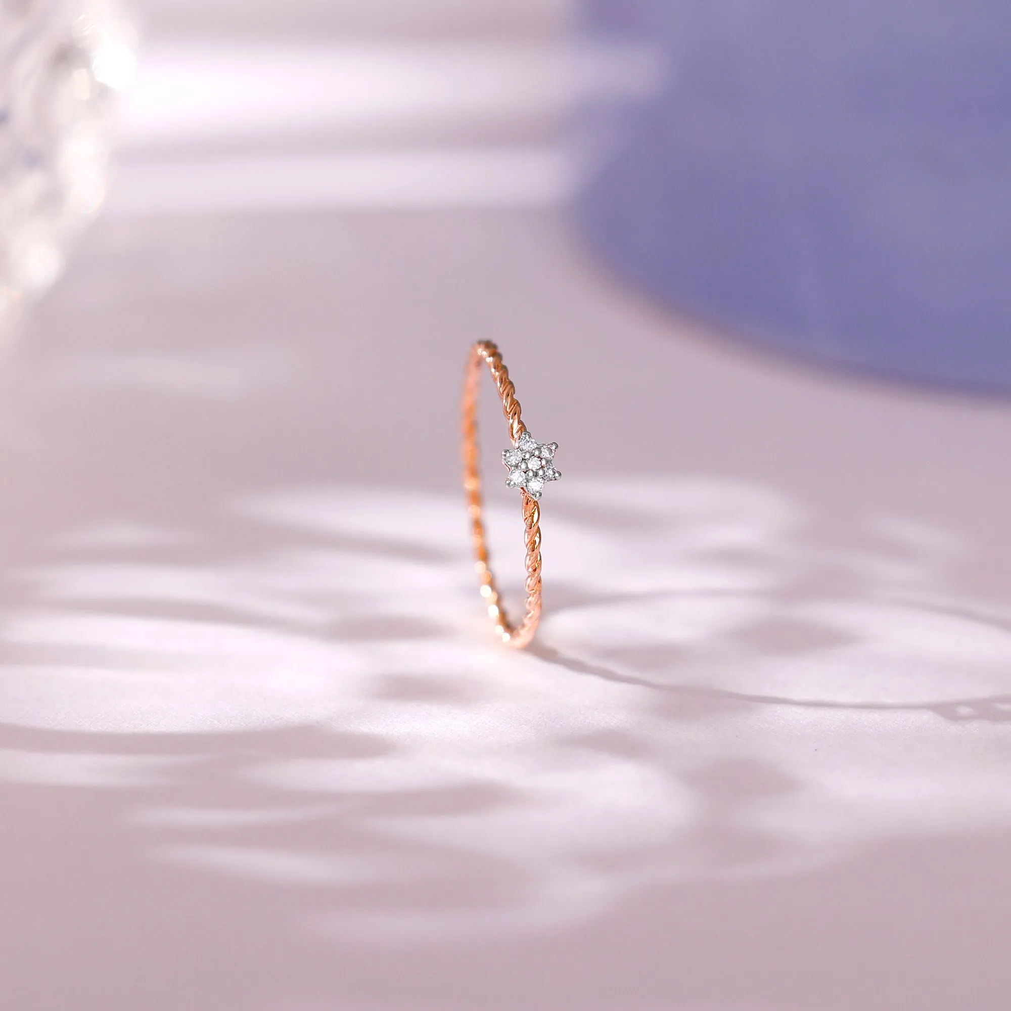 Rose Gold Floret Diamond Ring Giva
