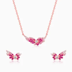 Rose Gold Fly In Pink Set Giva