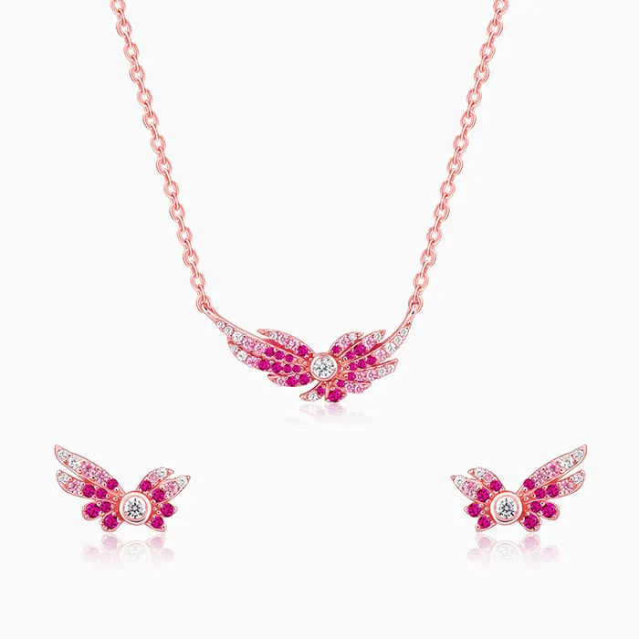 Rose Gold Fly In Pink Set Giva