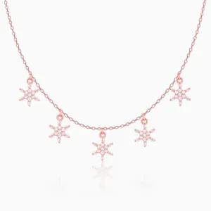 Rose Gold Frost Charm Necklace Giva