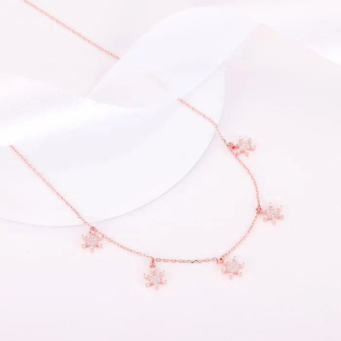 Rose Gold Frost Charm Necklace Giva