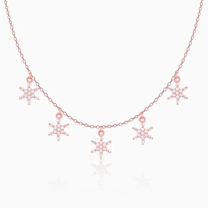 Rose Gold Frost Charm Necklace Giva