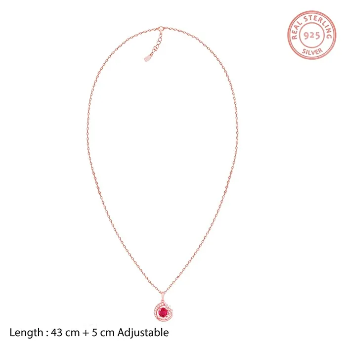 Rose Gold Full of Love Pendant with Link Chain Giva