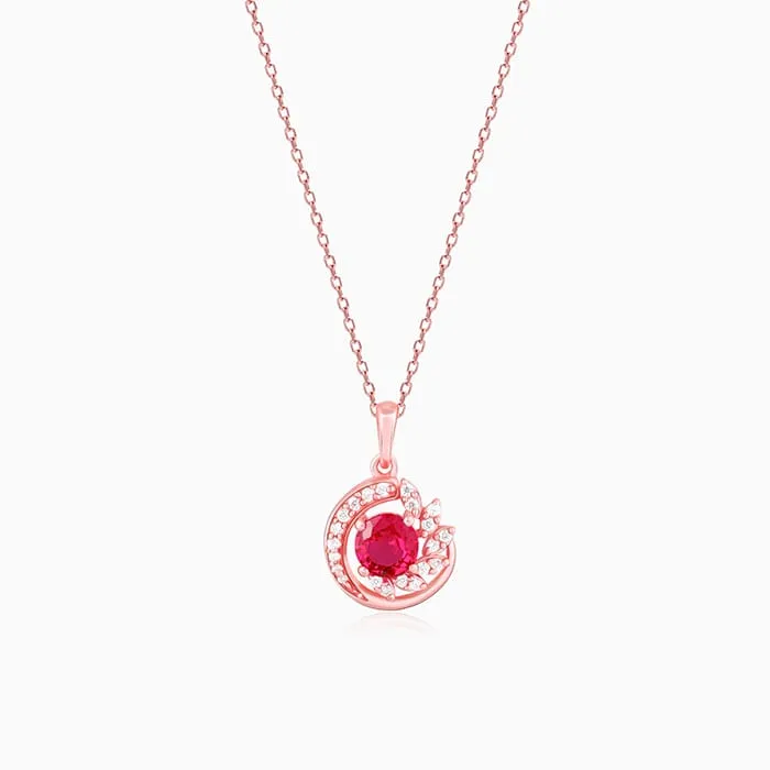 Rose Gold Full of Love Pendant with Link Chain Giva