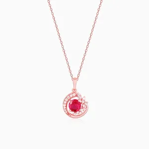 Rose Gold Full of Love Pendant with Link Chain Giva