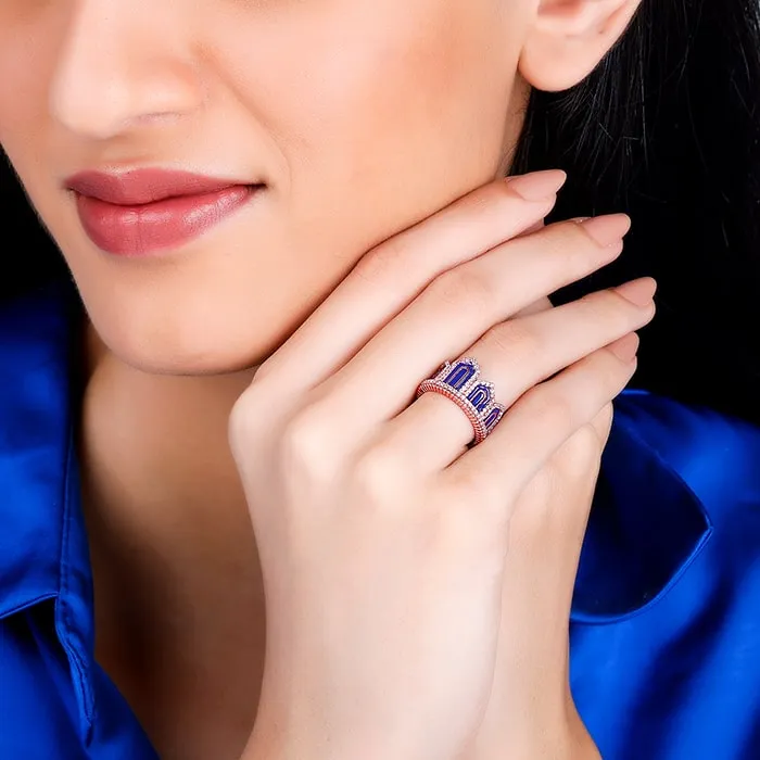 Rose Gold Gates to Taj Ring Giva