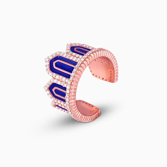 Rose Gold Gates to Taj Ring Giva