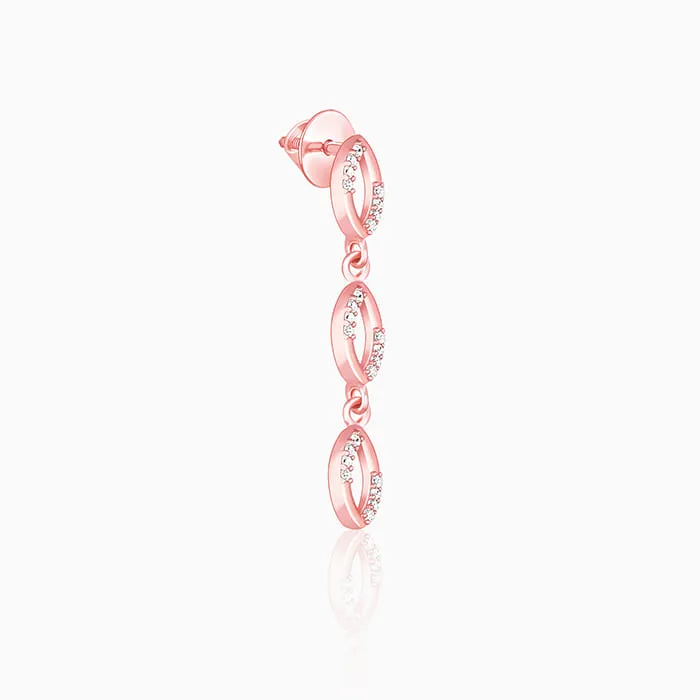 Rose Gold Glamourous Ovella Earrings Giva