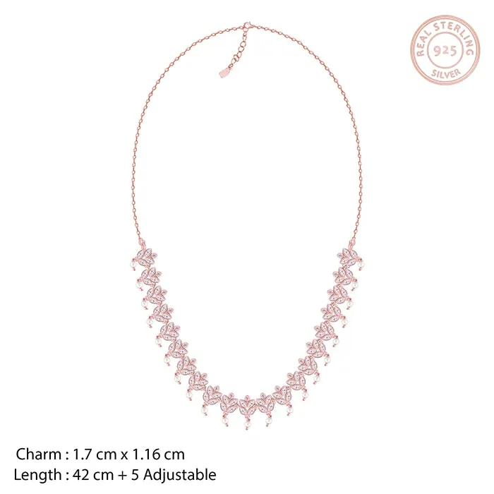 Rose Gold Gleam of Glamour Necklace Giva