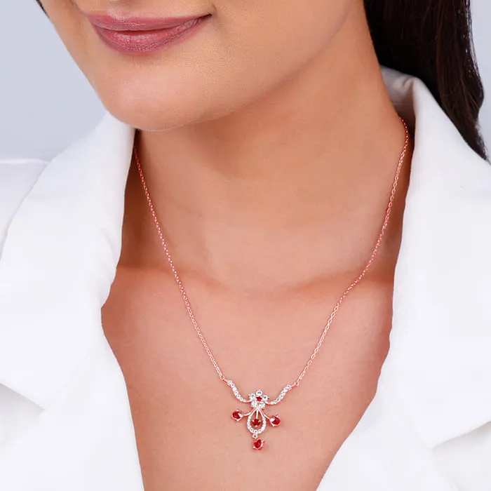 Rose Gold Grow in Love Necklace Giva